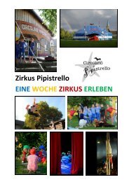Ausschreibung Zirkus Pipistrello 2013 - Volketswil und Umgebungx