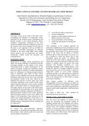 Simulation In Control System Sensor Location Design - ibpsa