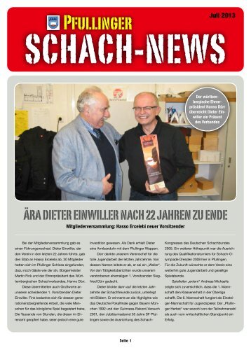 Schach-News 07/2013 - Schachfreunde Pfullingen eV