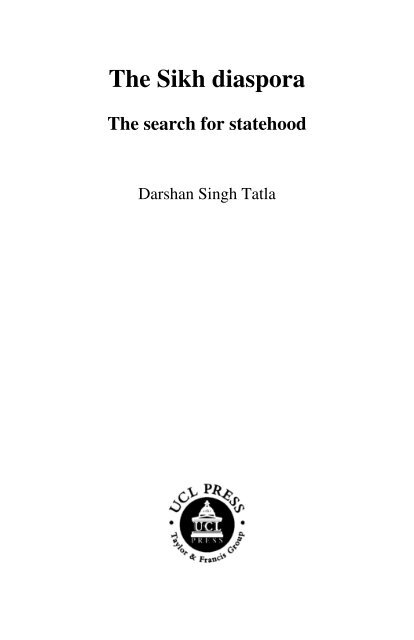 The Sikh Diaspora: The Search for Statehood - Vidhia.com