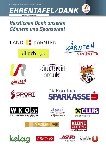 PDF vom SCHULSPORTBERICHT 2012/2013 - Schulsport Kärnten