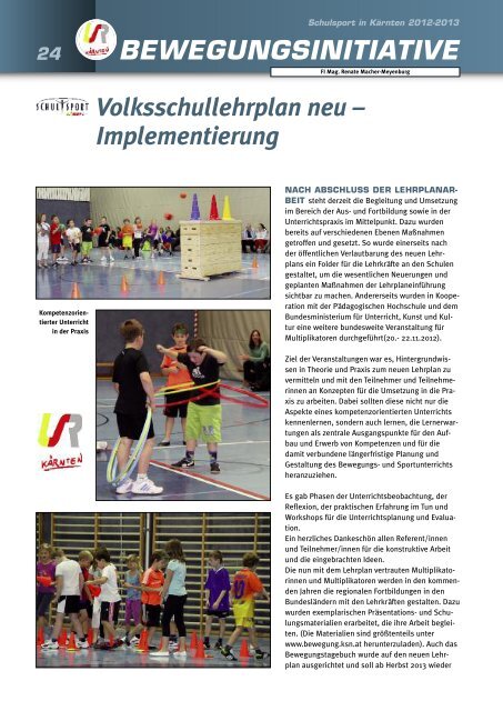 PDF vom SCHULSPORTBERICHT 2012/2013 - Schulsport Kärnten