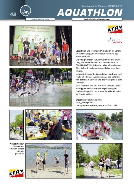 PDF vom SCHULSPORTBERICHT 2012/2013 - Schulsport Kärnten