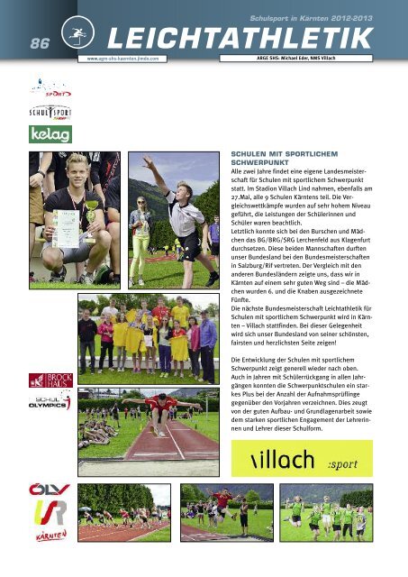 PDF vom SCHULSPORTBERICHT 2012/2013 - Schulsport Kärnten