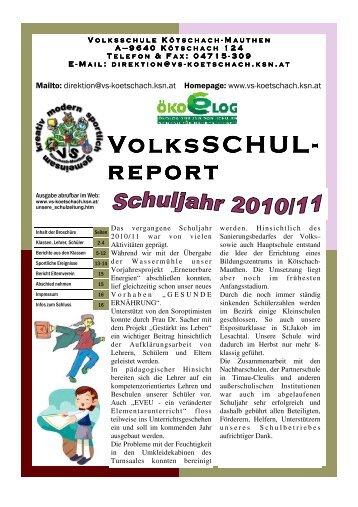 14. Ausgabe - Volksschule Kötschach-Mauthen