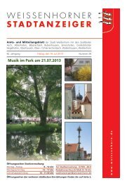 Stadtanzeiger 29 2013 - in Weißenhorn!