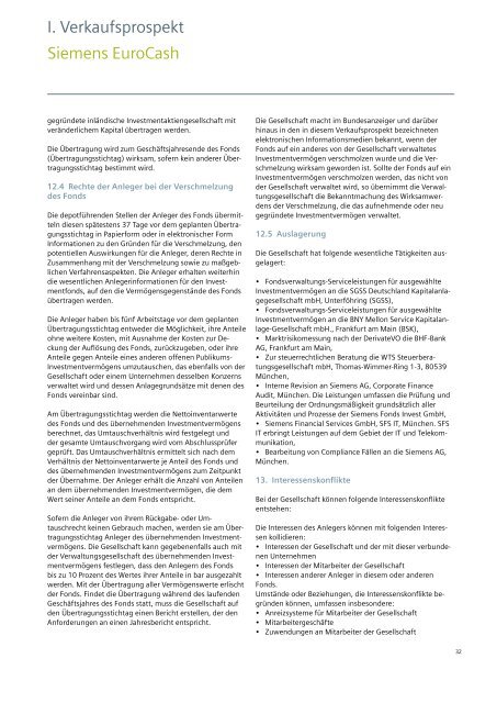 Verkaufsprospekt - Financial Services - Siemens AG