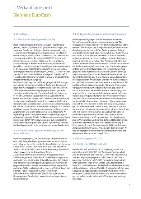 Verkaufsprospekt - Financial Services - Siemens AG