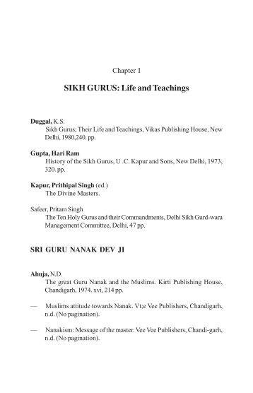 bibliography - Sikhs-in-Europe