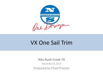 VX One Sail Trim-2013Nas.pdf - North Sails - One Design