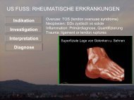 Ultraschall Fuß - Rheumatische Erkrankungen