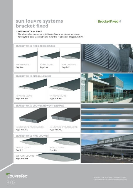 9.02 sun louvre systems bracket fixed - Eboss