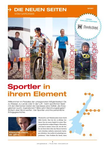 Sportler in ihrem Element - Gardasee