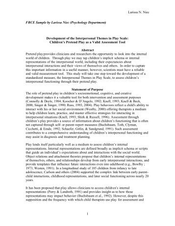 Children's Apperception Test - WordPress – www.wordpress.com