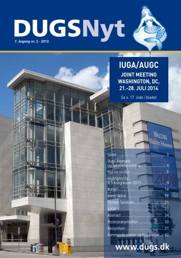 DUGSNyt nr.2 /2013 - Dansk Urogynækologisk Selskab