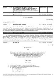 Cap 112AE - SPECIFICATION OF ARRANGEMENTS