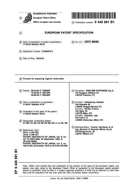 European Patent Office - EP 0445891 B1