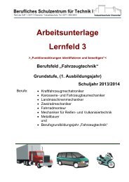 LF 3 Fahrzeugtechnik - Industrieschule Chemnitz