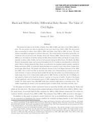 Black and White Fertility, Differential Baby Booms - University of ...