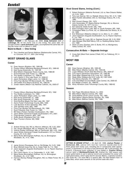 National High School Sports Record Book - InfoSports