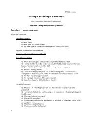 Hiring a Building Contractor - Town of Northborough