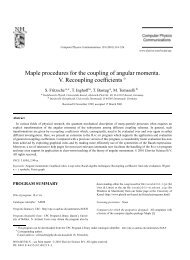 Maple procedures for the coupling of angular momenta. V ...