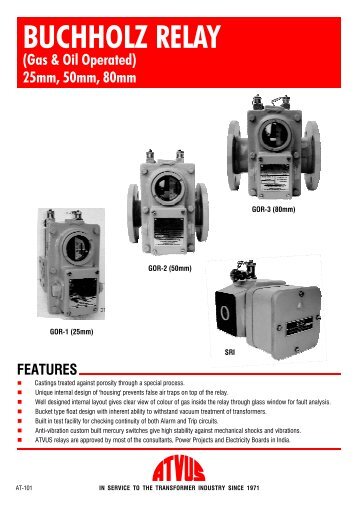 Buchholz Relay Catalogue b&w.cdr - Atvus Industries