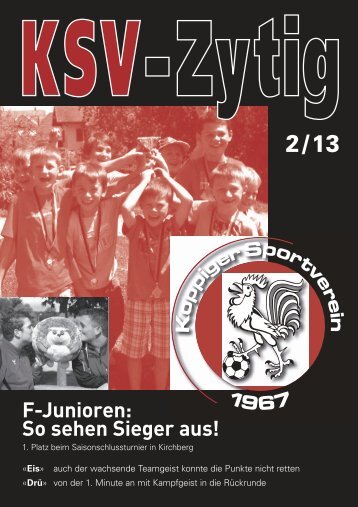 F-Junioren: So sehen Sieger aus! - Koppiger Sportverein