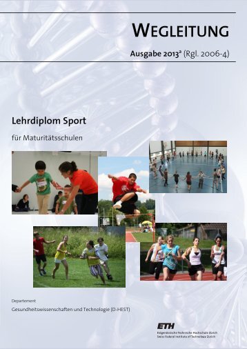 Wegleitung Lehrdiplom Sport 2013 - ETH Zürich