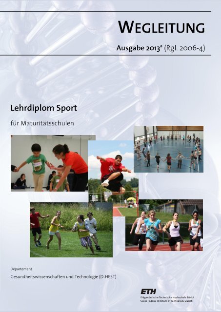 Wegleitung Lehrdiplom Sport 2013 - ETH Zürich