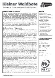 Ausgabe 1/2013 - und Waldbesitzervereinigungen
