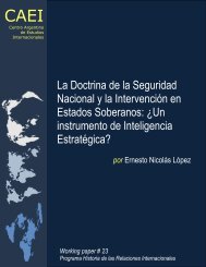 La doctrina de la seguridad nacional y la intervención en estados ...