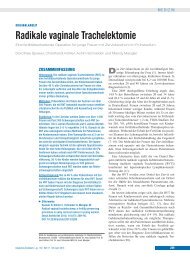 Radikale vaginale Trachelektomie - Deutsches Ärzteblatt