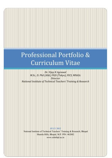 Curriculum Vitae - National Institute of Technical Teachers' Training ...