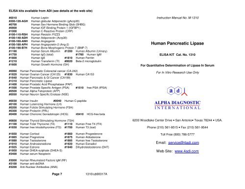 Human Pancreatic Lipase