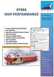 KYMA SHIP PERFORMANCE - Net