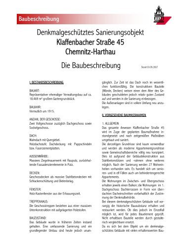 Baubeschreibung