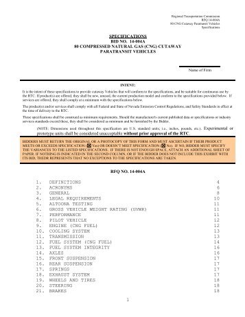 14-004A Technical Specifications - RTCSNV.com