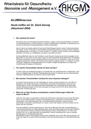 Interview mit GÖ-Alumni Dr. Dierk Dennig