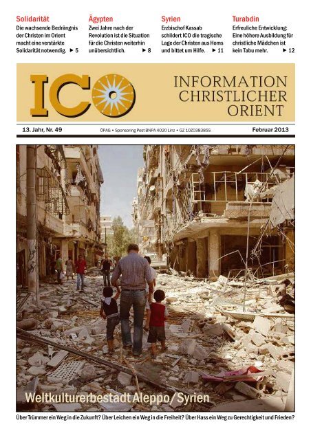 Zeitung Nr.: 49 Februar 2013 in PDF - Initiative Christlicher Orient