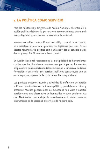 Código de ética de militantes PAN - Partido Acción Nacional