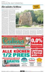 Ein wüstes Schloss - beim SonntagsWochenBlatt