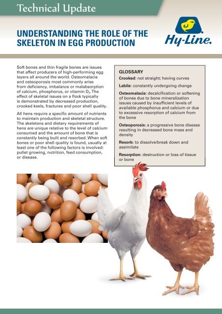 Understanding the Role of the Skeleton in Egg Production - Hy-Line ...