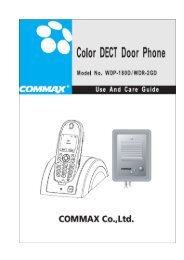 Post interfon interior wireless Commax WDP-180D - GTO Security ...