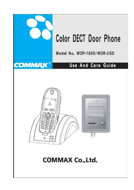 Post interfon interior wireless Commax WDP-180D - GTO Security ...