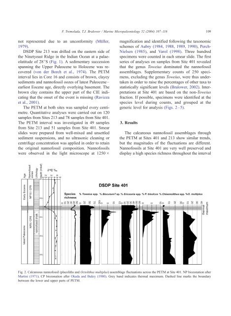 Tremolada, F., and Bralower, T. J., 2004 - Penn State University