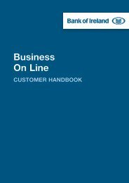 Customer Handbook - Bank of Ireland