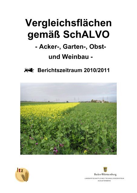 SchALVO Vergleichsflächenbericht 2011.pdf - LTZ Augustenberg