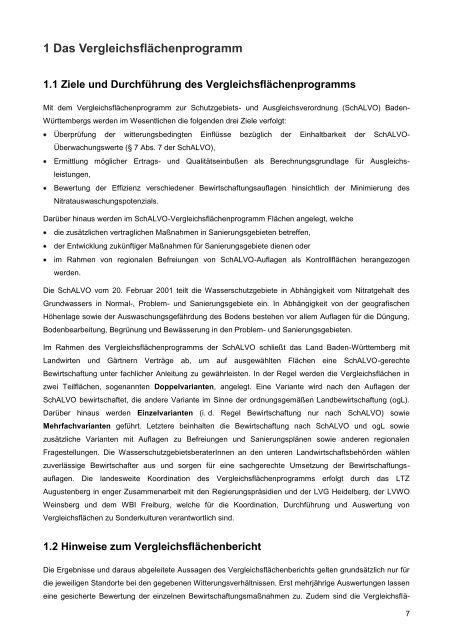 SchALVO Vergleichsflächenbericht 2011.pdf - LTZ Augustenberg