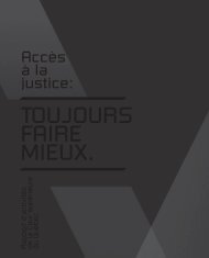 Rapport d'activités - Tribunaux judiciaires du Québec